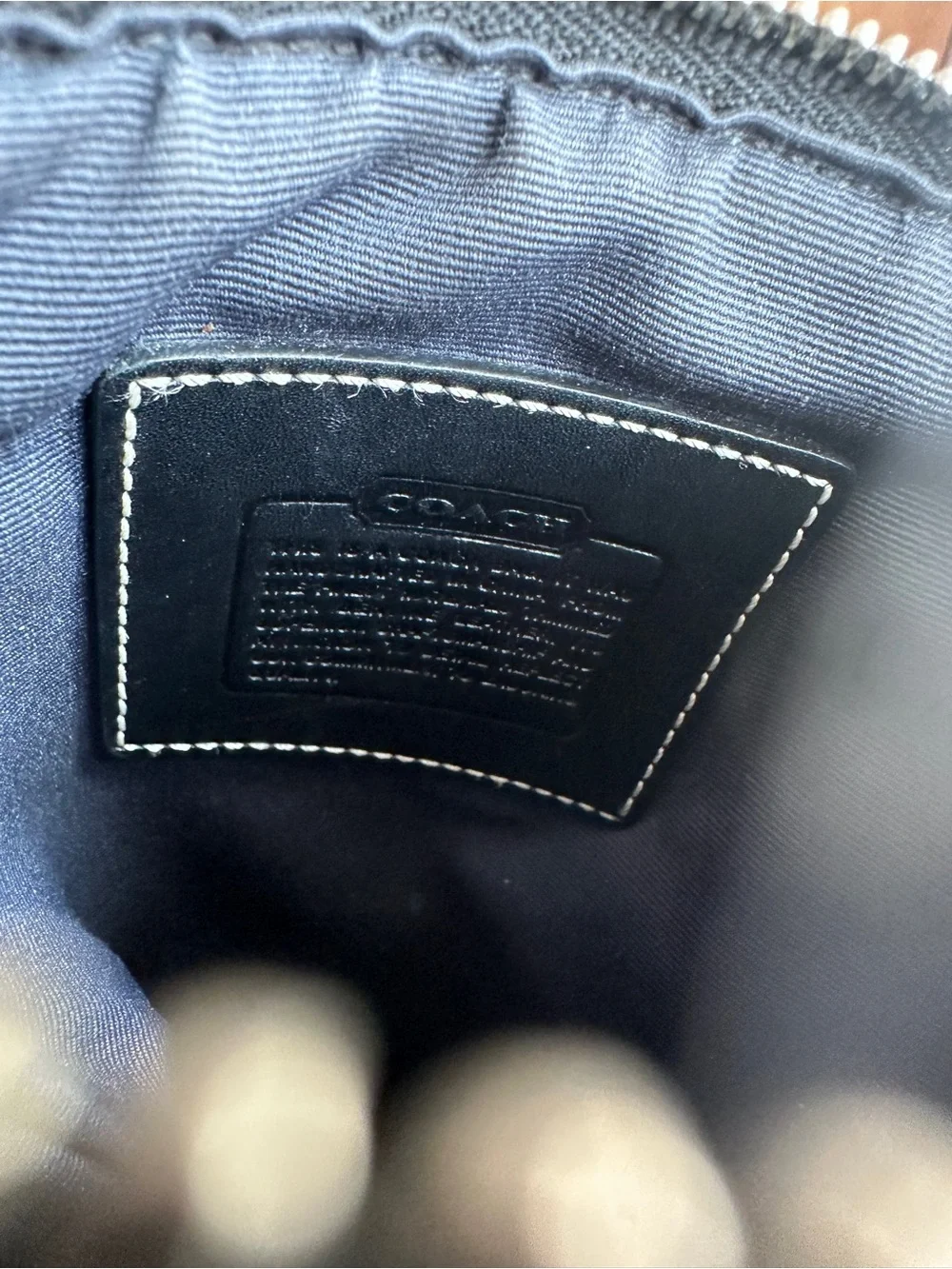 Coach Vintage Black Signature Crossbody Bag